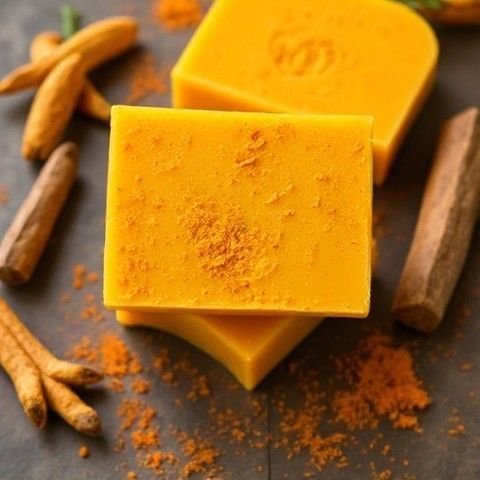 Skin brightening Turmeric Chandan soap
